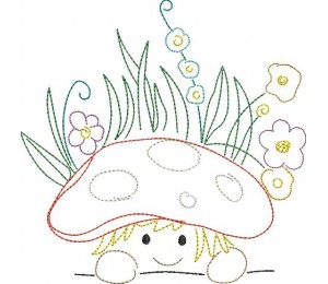 Stickdatei - Frühlingsfreunde Drache